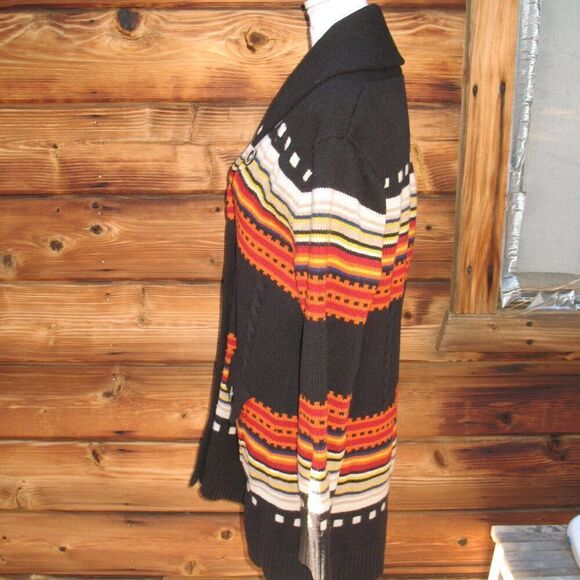 Pendleton Aztec Wool Blend Cardigan Sweater - Picture 4 of 10